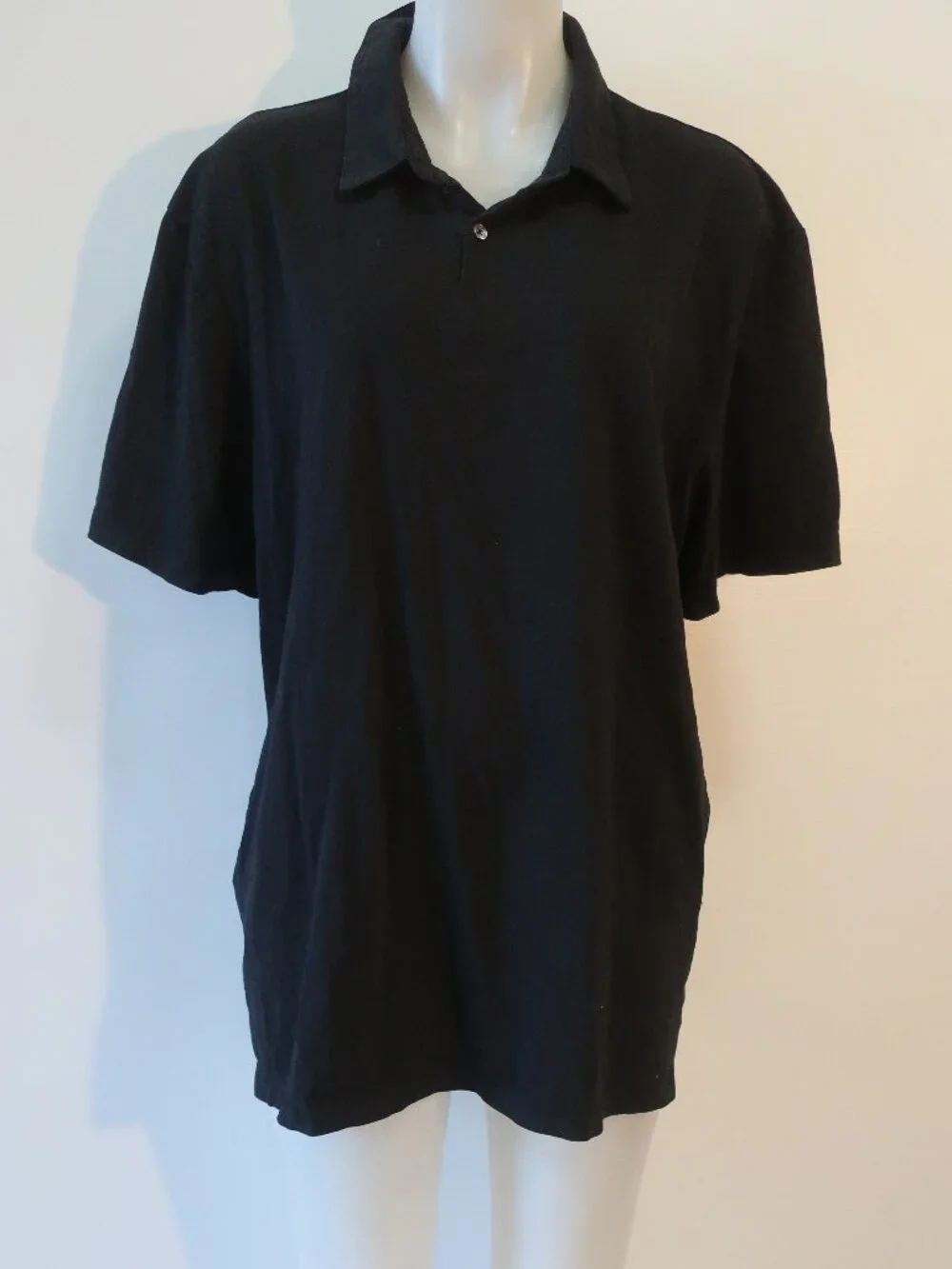 Mens Standard James Perse Black (Item- 156) Supima Cotton Polo Shirt 5 US/XXL - Picture 8 of 13